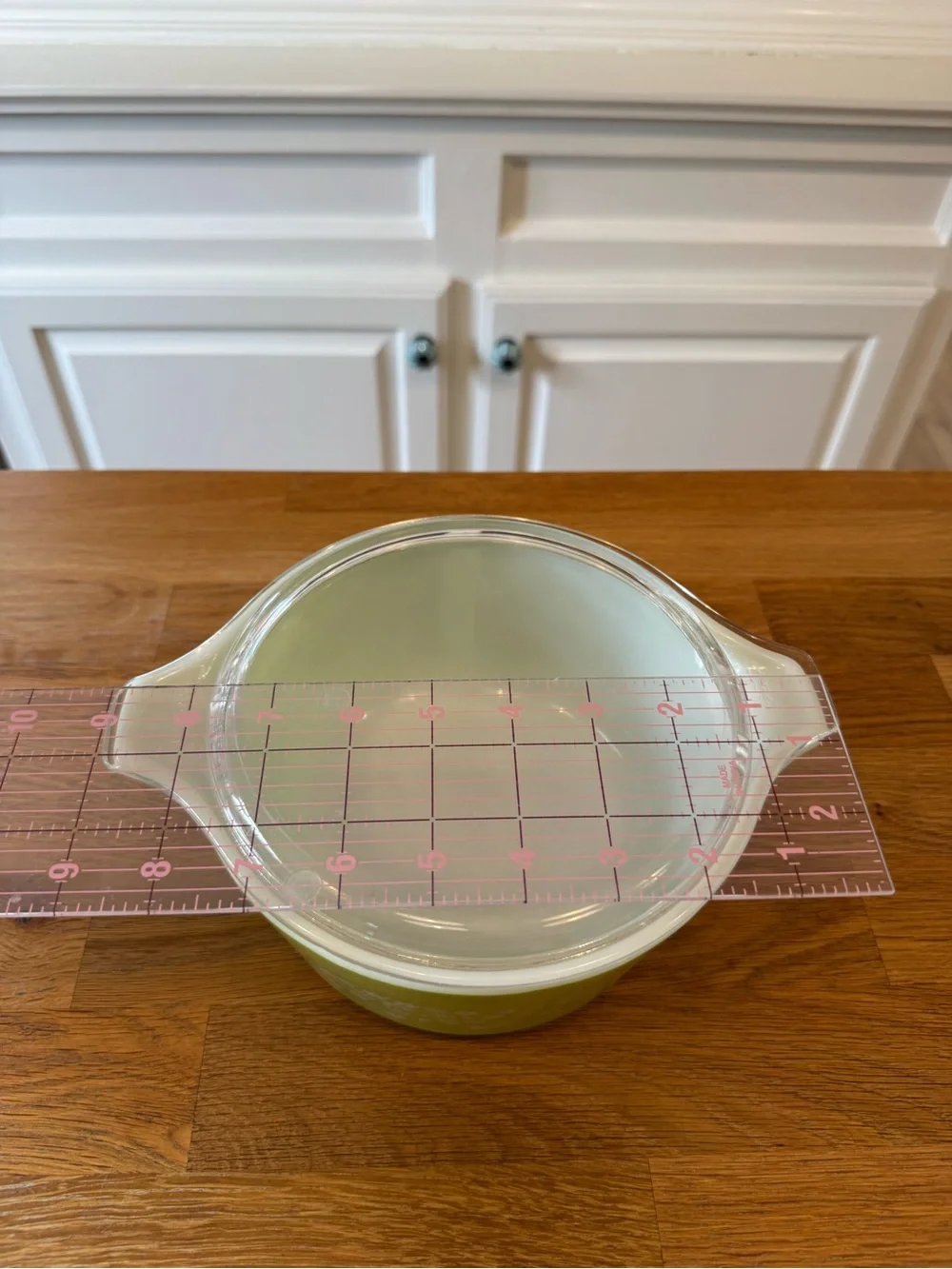 🌼 Vintage Pyrex 474-B Spring Blossom Green Cinderella Casserole w/ Lid